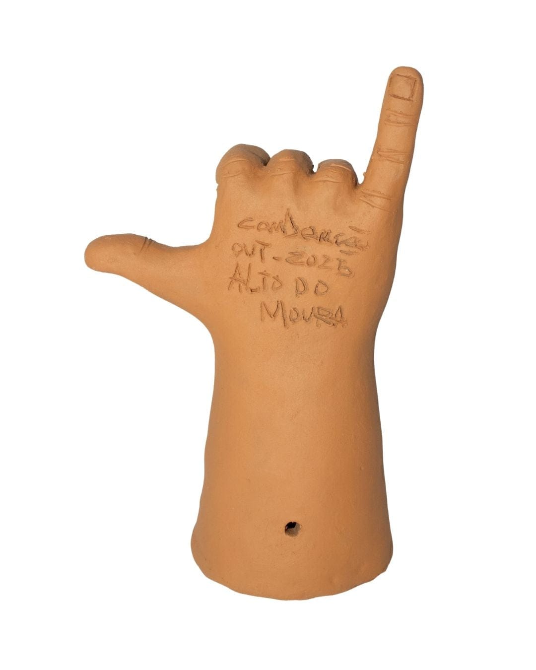 Escultura Mão Em Cerâmica