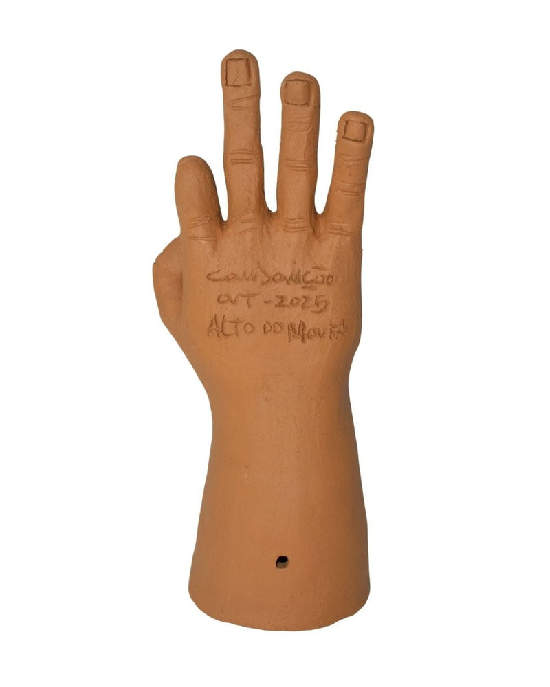 Escultura Mão Em Cerâmica