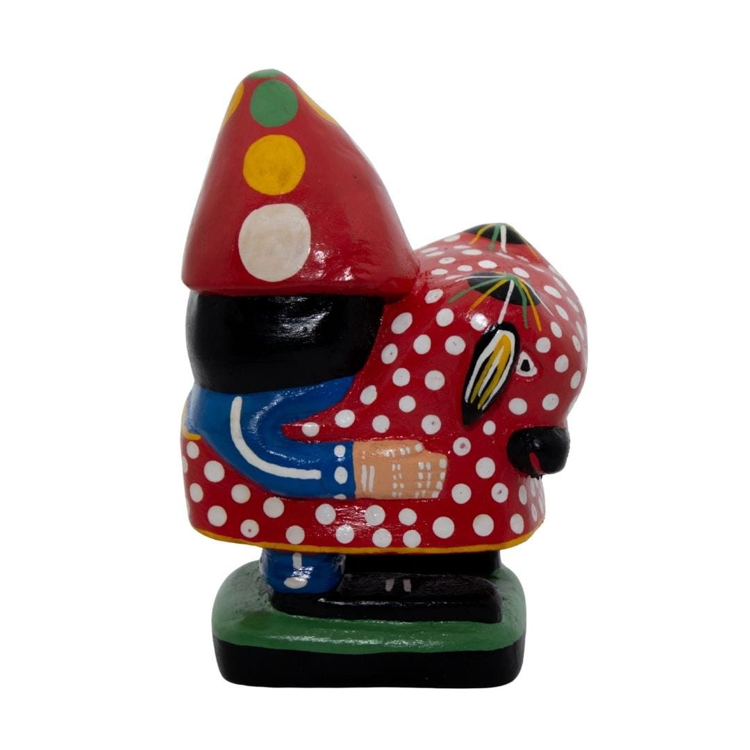 Escultura Mateus com Bumbinha em Madeira