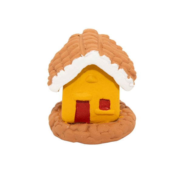 Escultura Miniatura Casinha Amarela