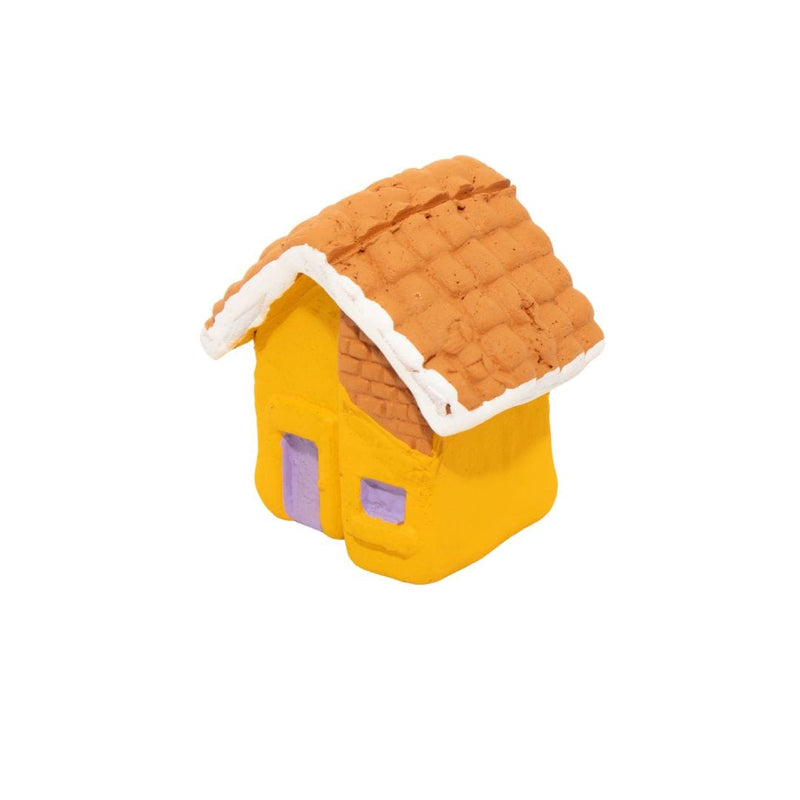 Escultura Miniatura Casinha Amarela