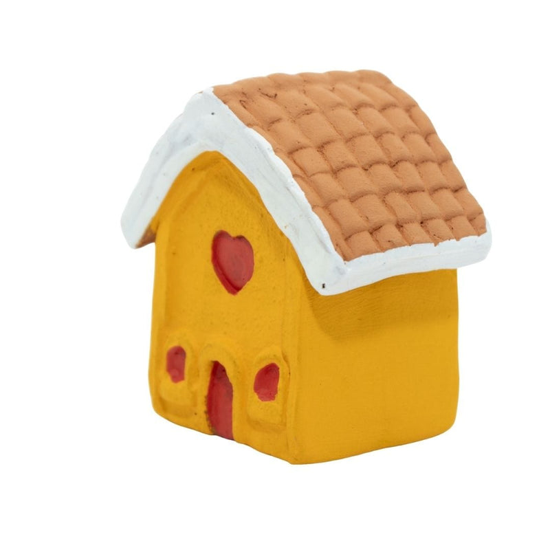 Escultura Miniatura Casinha Amarela