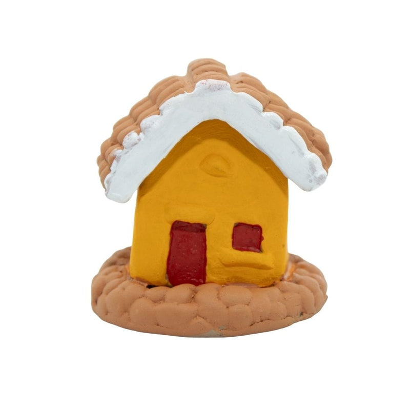 Escultura Miniatura Casinha Amarela