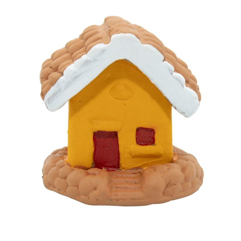 Escultura Miniatura Casinha Amarela