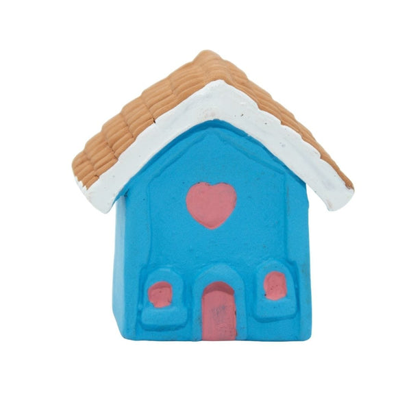 Escultura Miniatura Casinha Azul