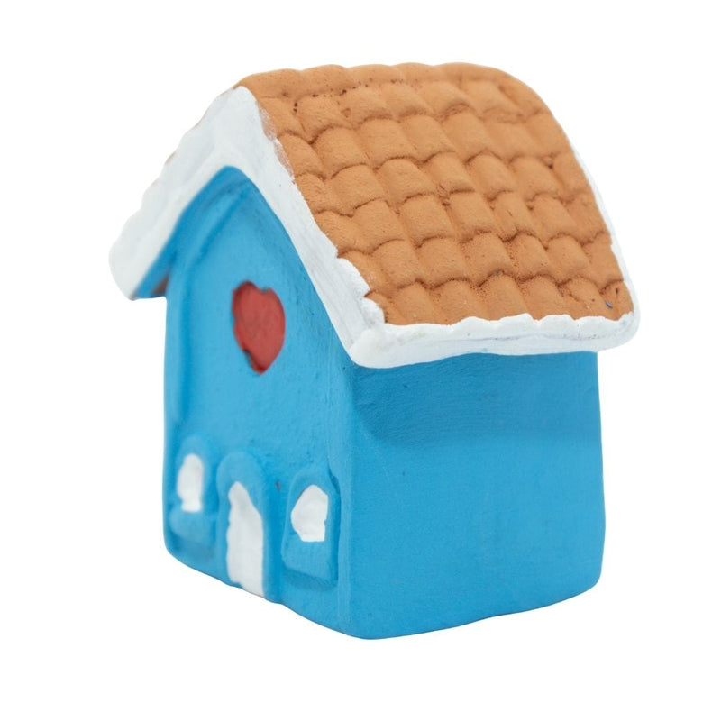 Escultura Miniatura Casinha Azul