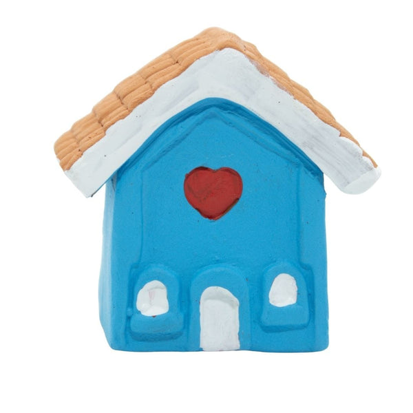 Escultura Miniatura Casinha Azul