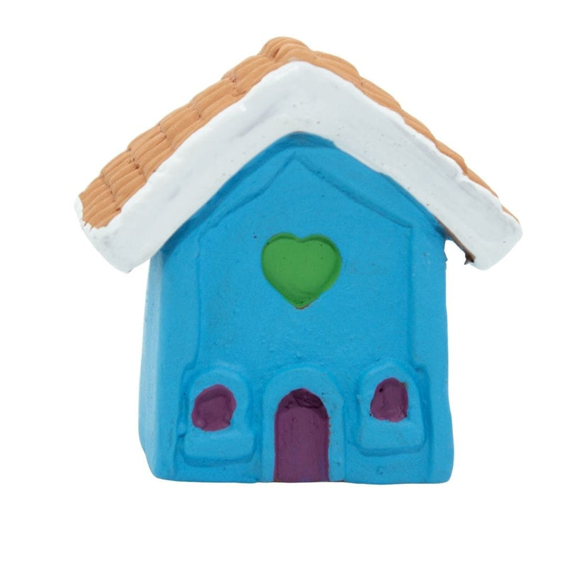 Escultura Miniatura Casinha Azul