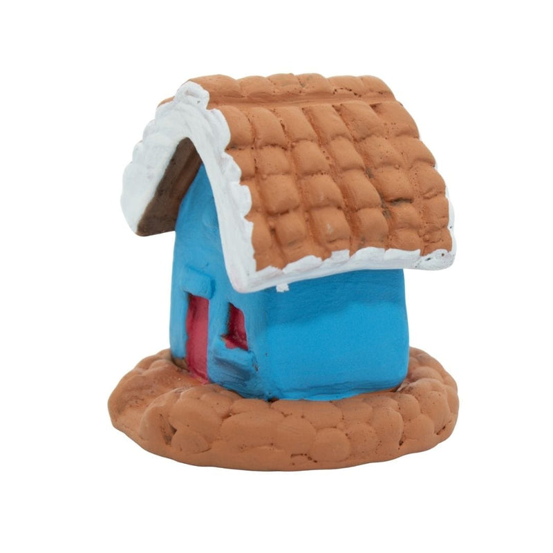 Escultura Miniatura Casinha Azul