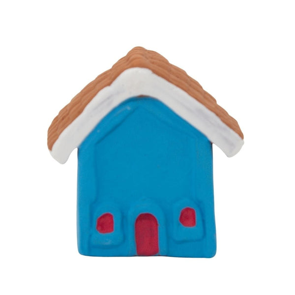 Escultura Miniatura Casinha Azul