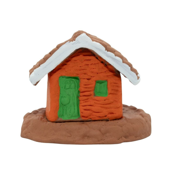 Escultura Miniatura Casinha Laranja
