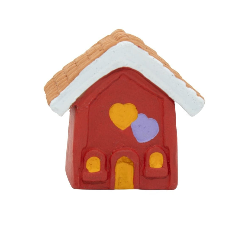 Escultura Miniatura Casinha Laranja