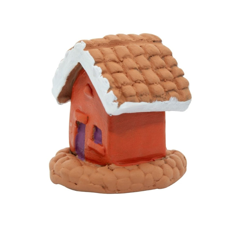 Escultura Miniatura Casinha Laranja