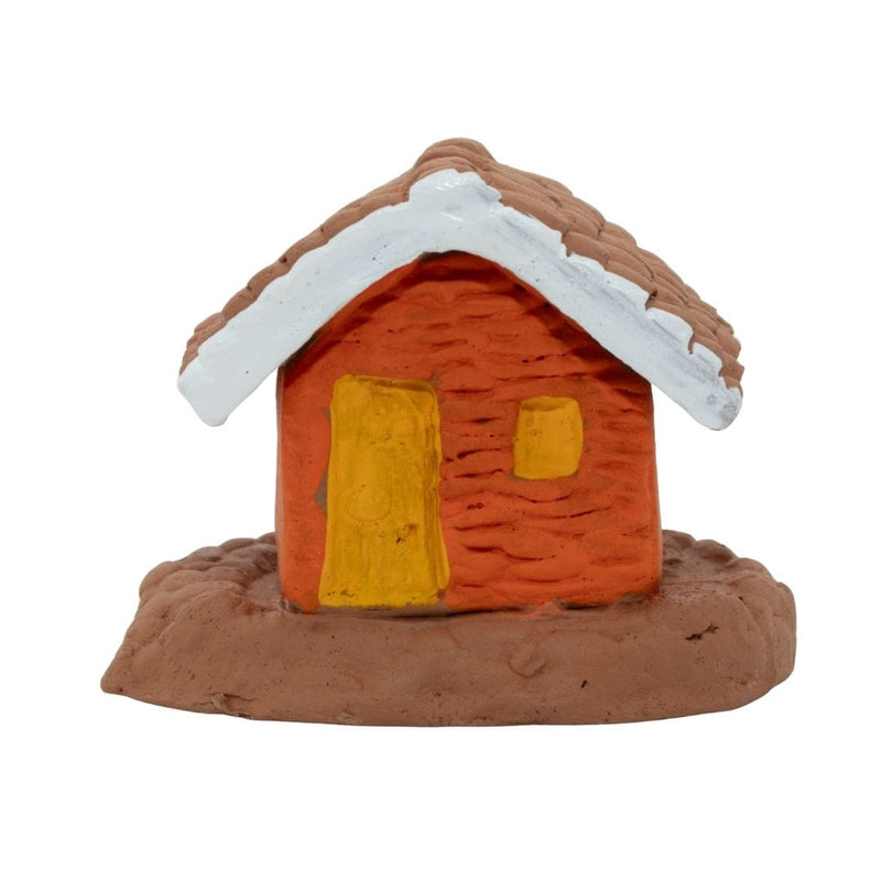 Escultura Miniatura Casinha Laranja