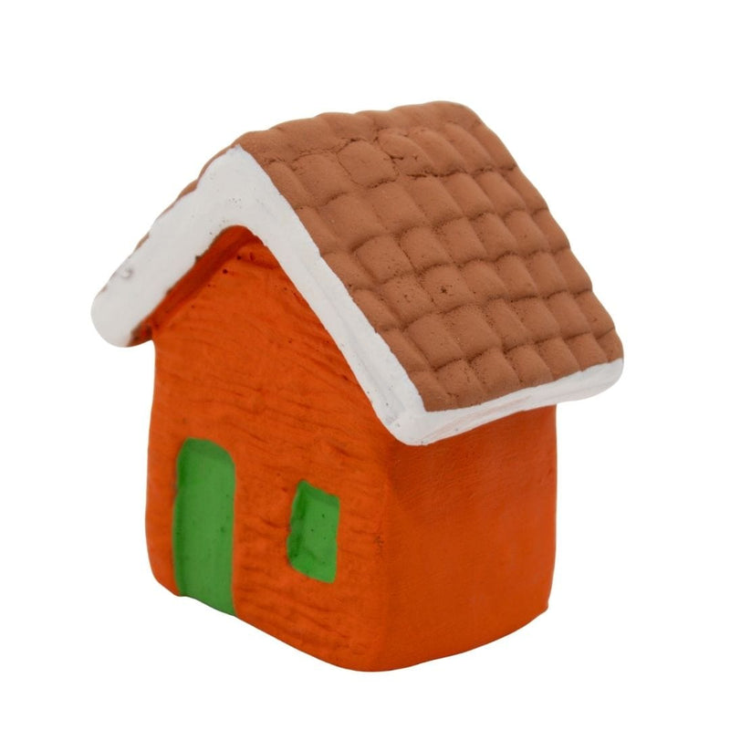 Escultura Miniatura Casinha Laranja