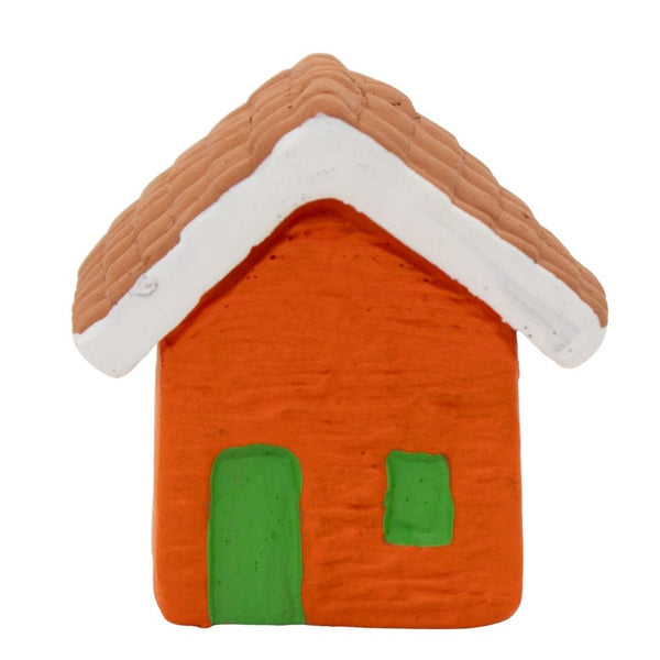 Escultura Miniatura Casinha Laranja