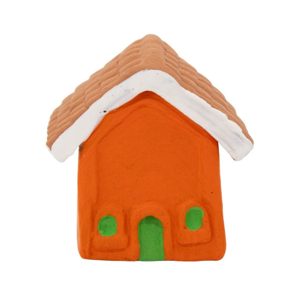 Escultura Miniatura Casinha Laranja
