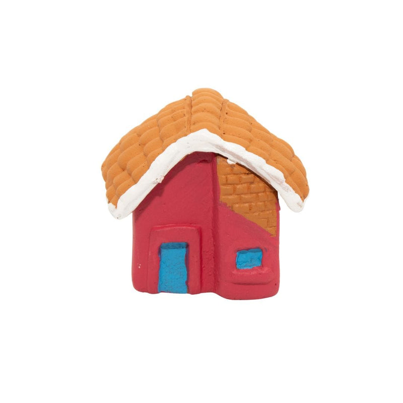 Escultura Miniatura Casinha Rosa