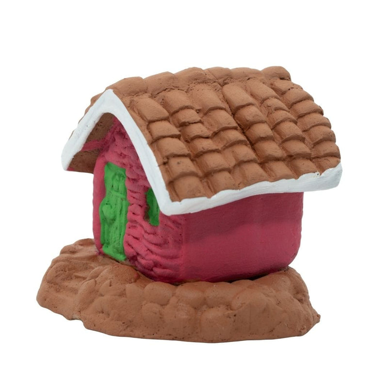 Escultura Miniatura Casinha Rosa