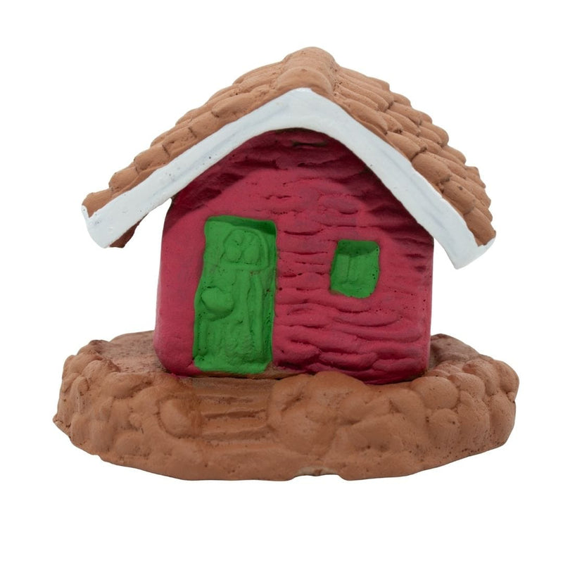 Escultura Miniatura Casinha Rosa
