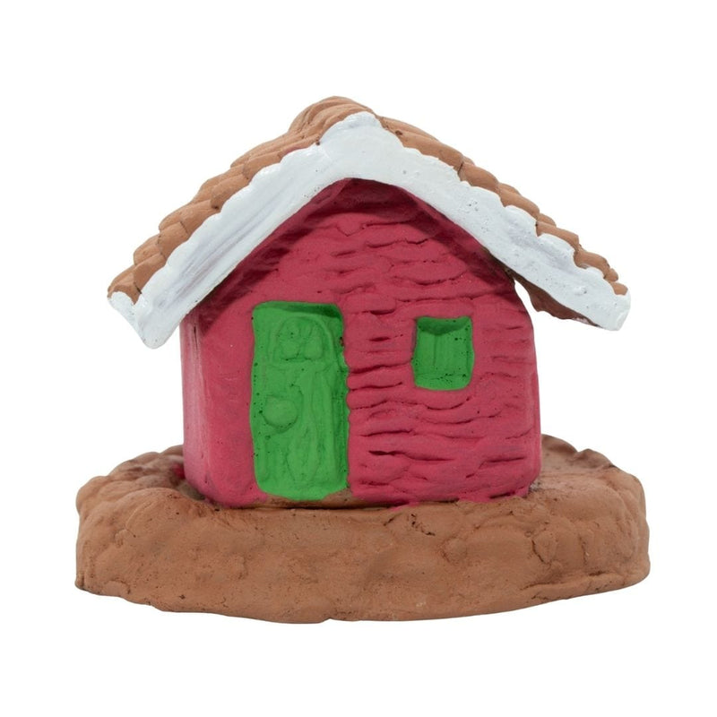 Escultura Miniatura Casinha Rosa