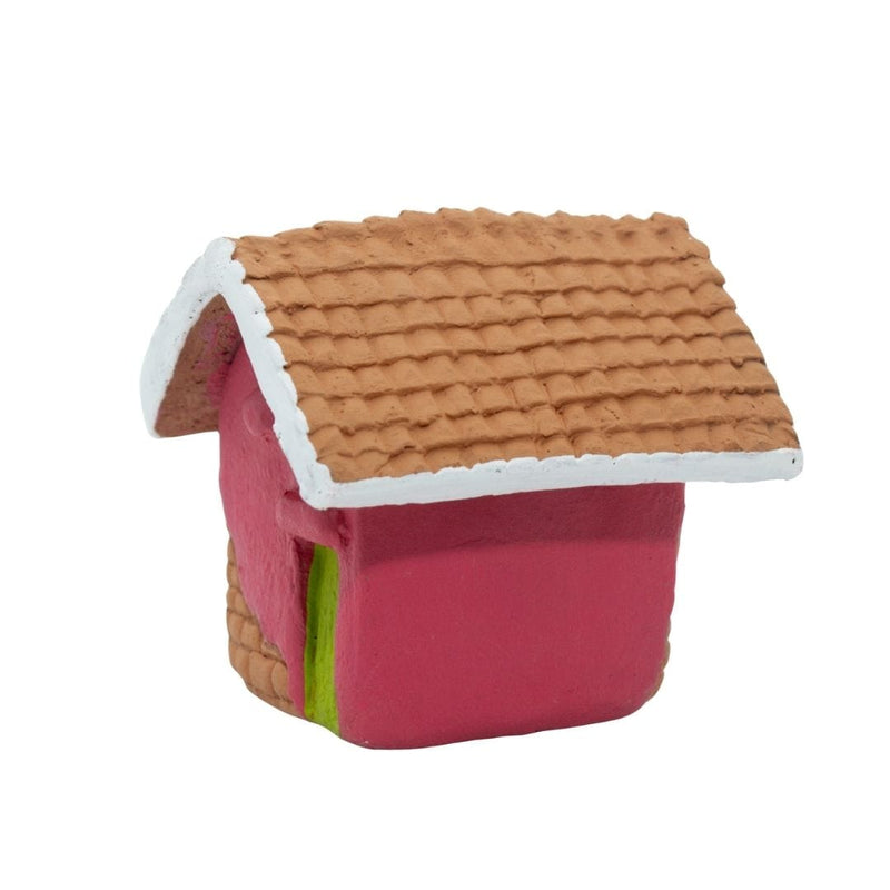 Escultura Miniatura Casinha Rosa