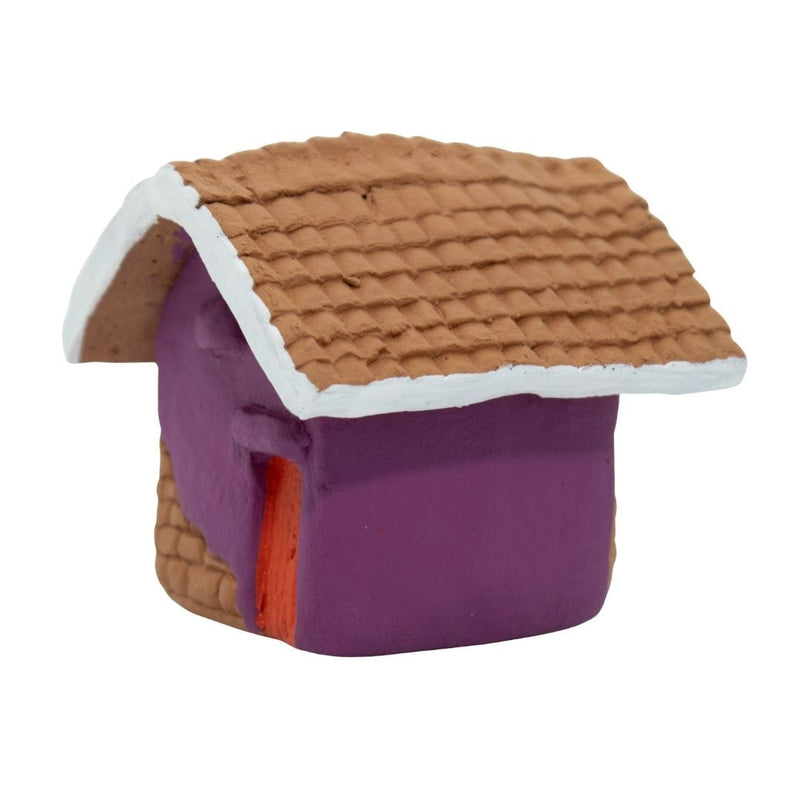 Escultura Miniatura Casinha Roxa