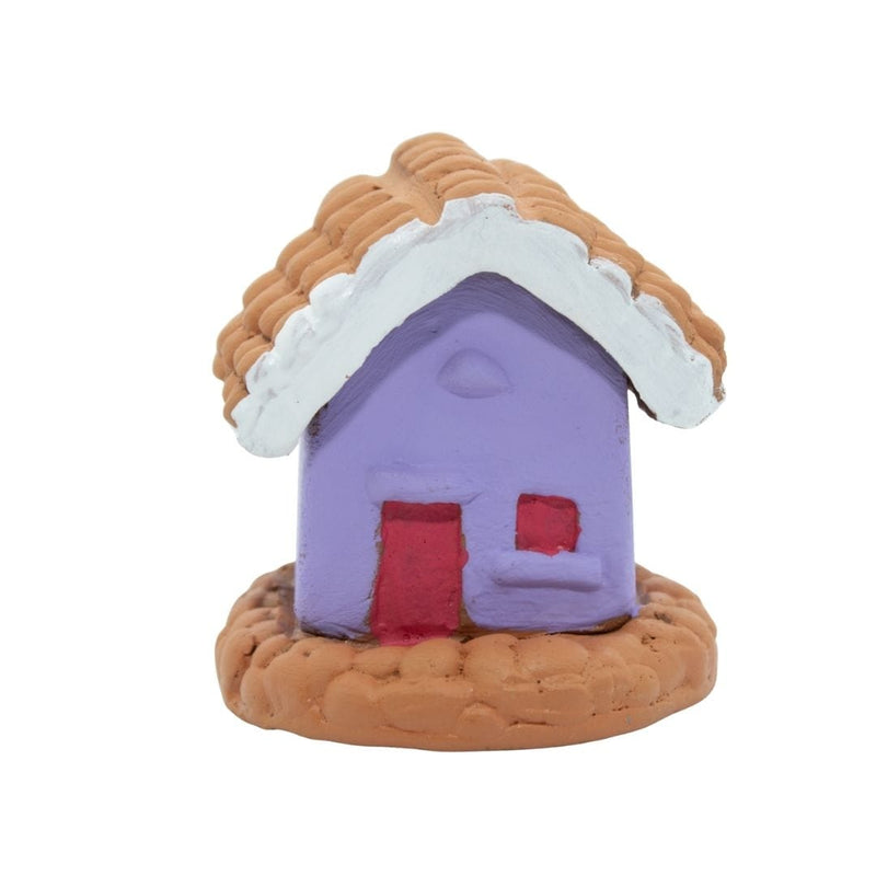 Escultura Miniatura Casinha Roxa