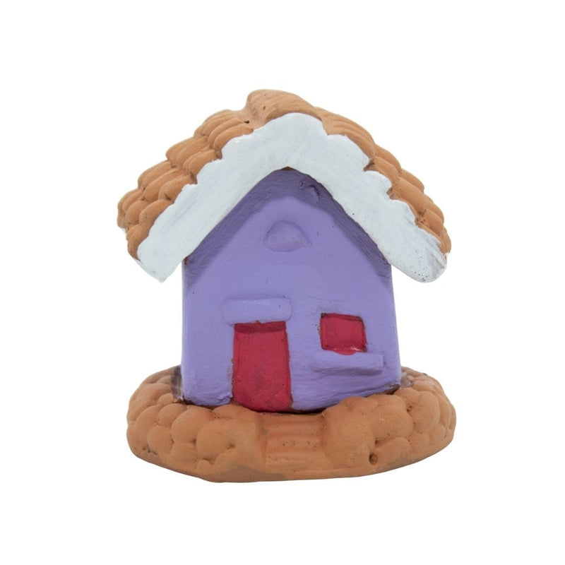 Escultura Miniatura Casinha Roxa