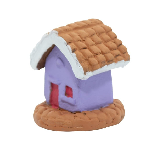 Escultura Miniatura Casinha Roxa
