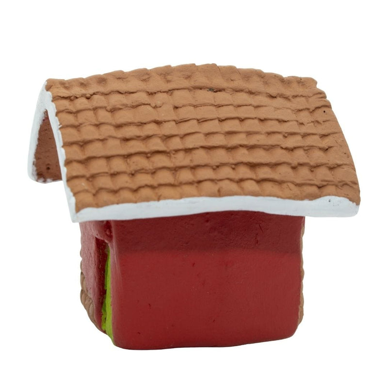 Escultura Miniatura Casinha Vermelha