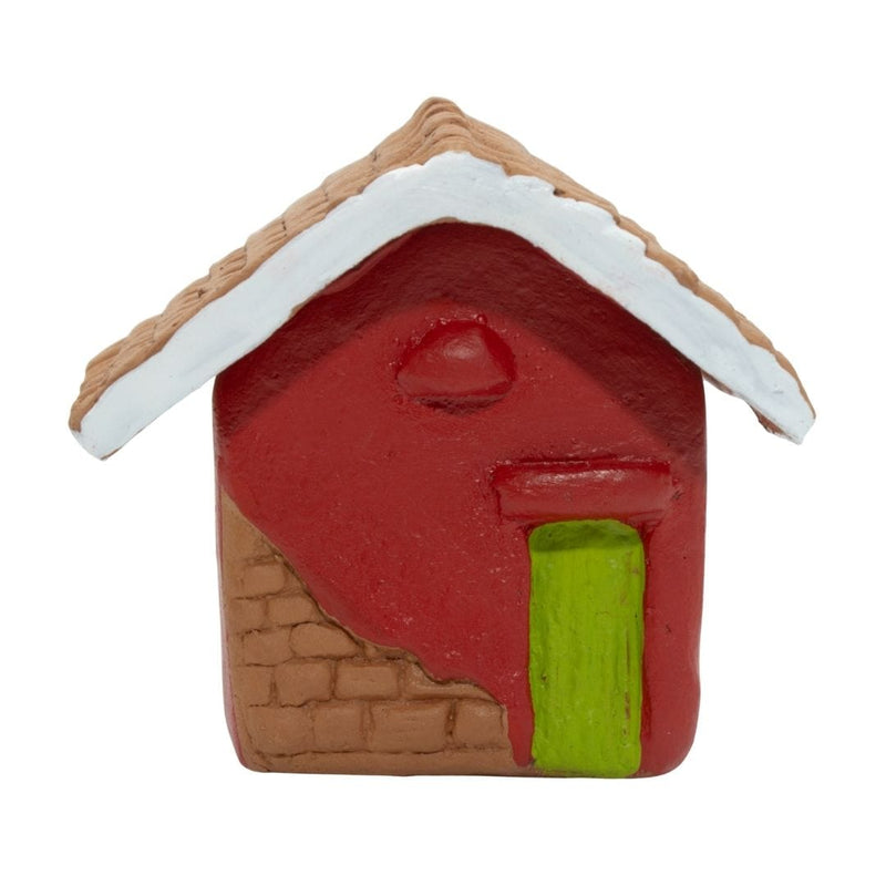 Escultura Miniatura Casinha Vermelha