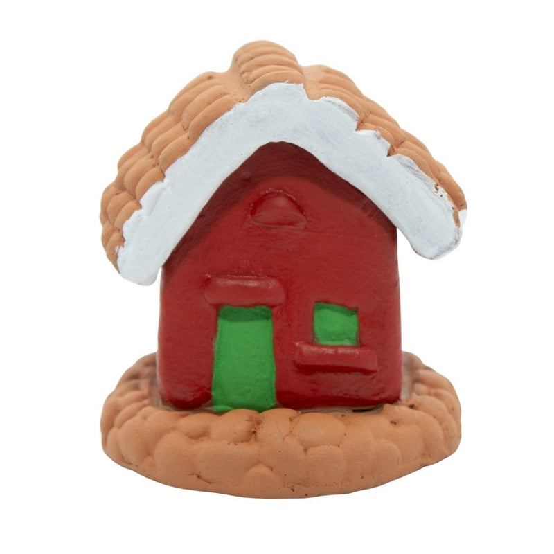 Escultura Miniatura Casinha Vermelha