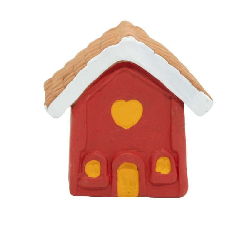 Escultura Miniatura Casinha Vermelha