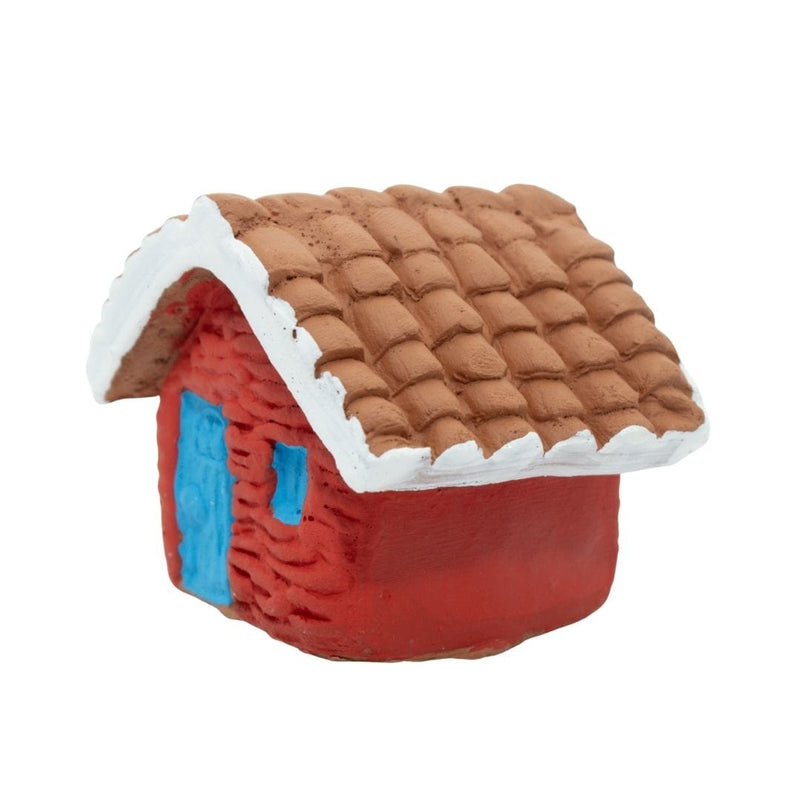 Escultura Miniatura Casinha Vermelha