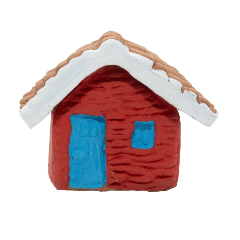 Escultura Miniatura Casinha Vermelha