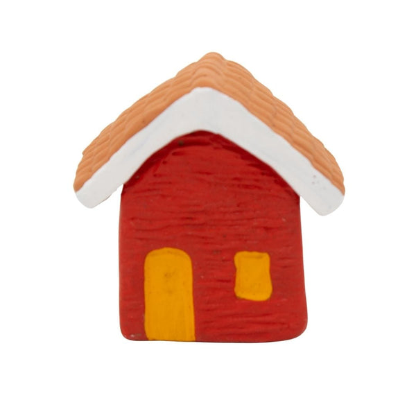 Escultura Miniatura Casinha Vermelha