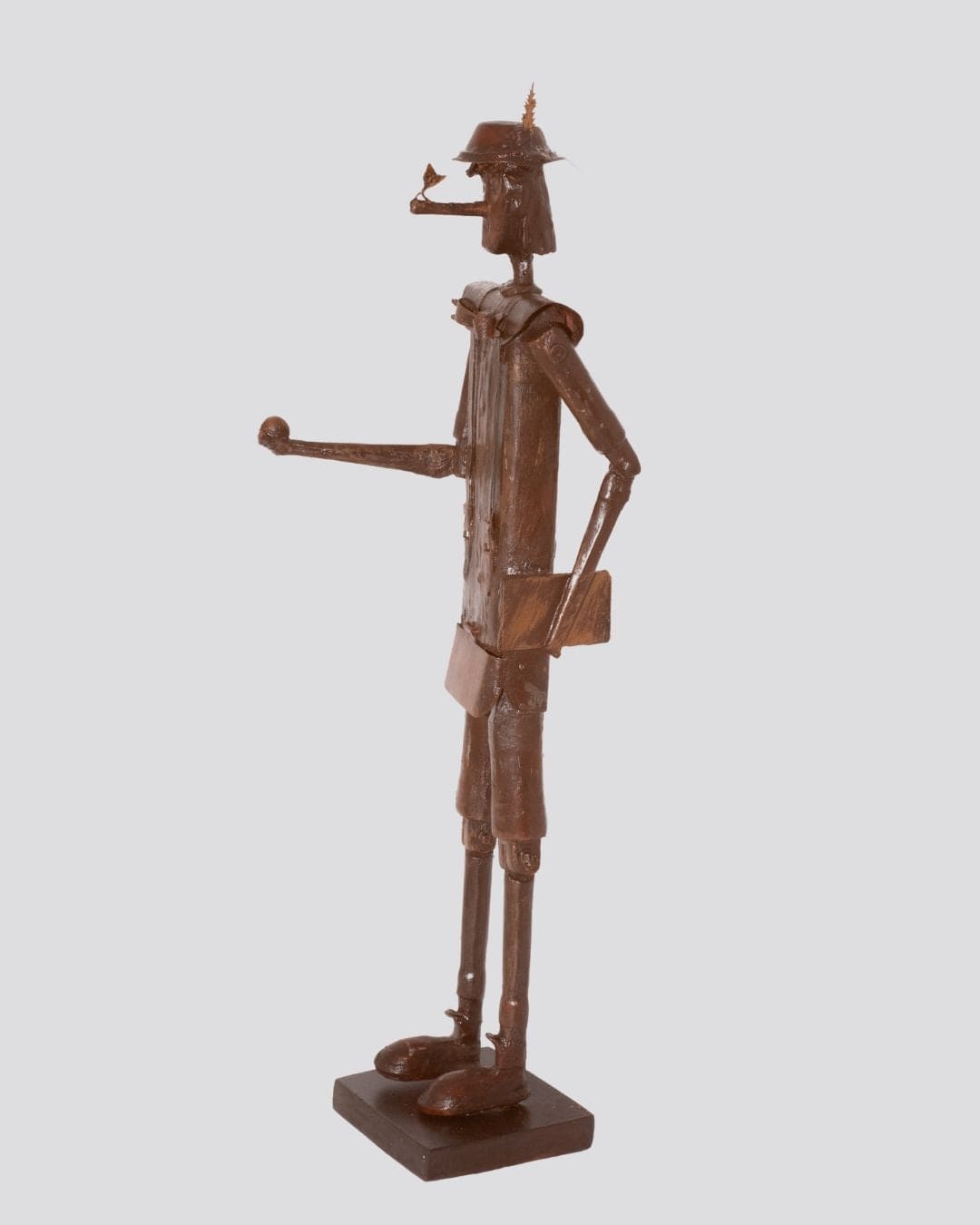 Escultura Pinóquio em Metal