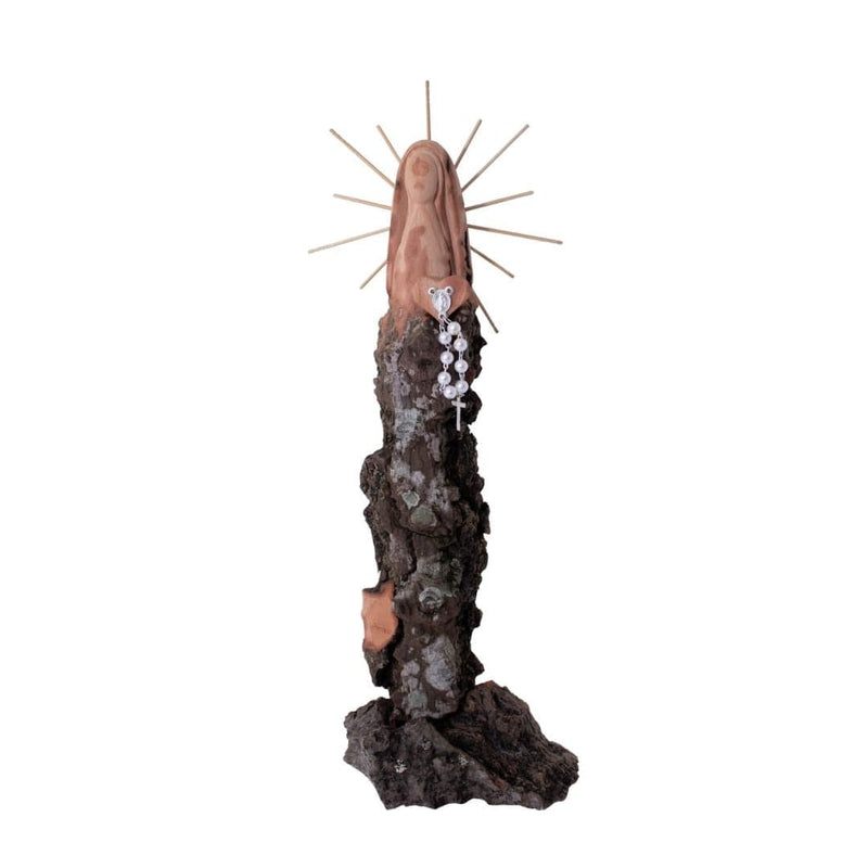 Escultura Santinha Talhada na Madeira 04