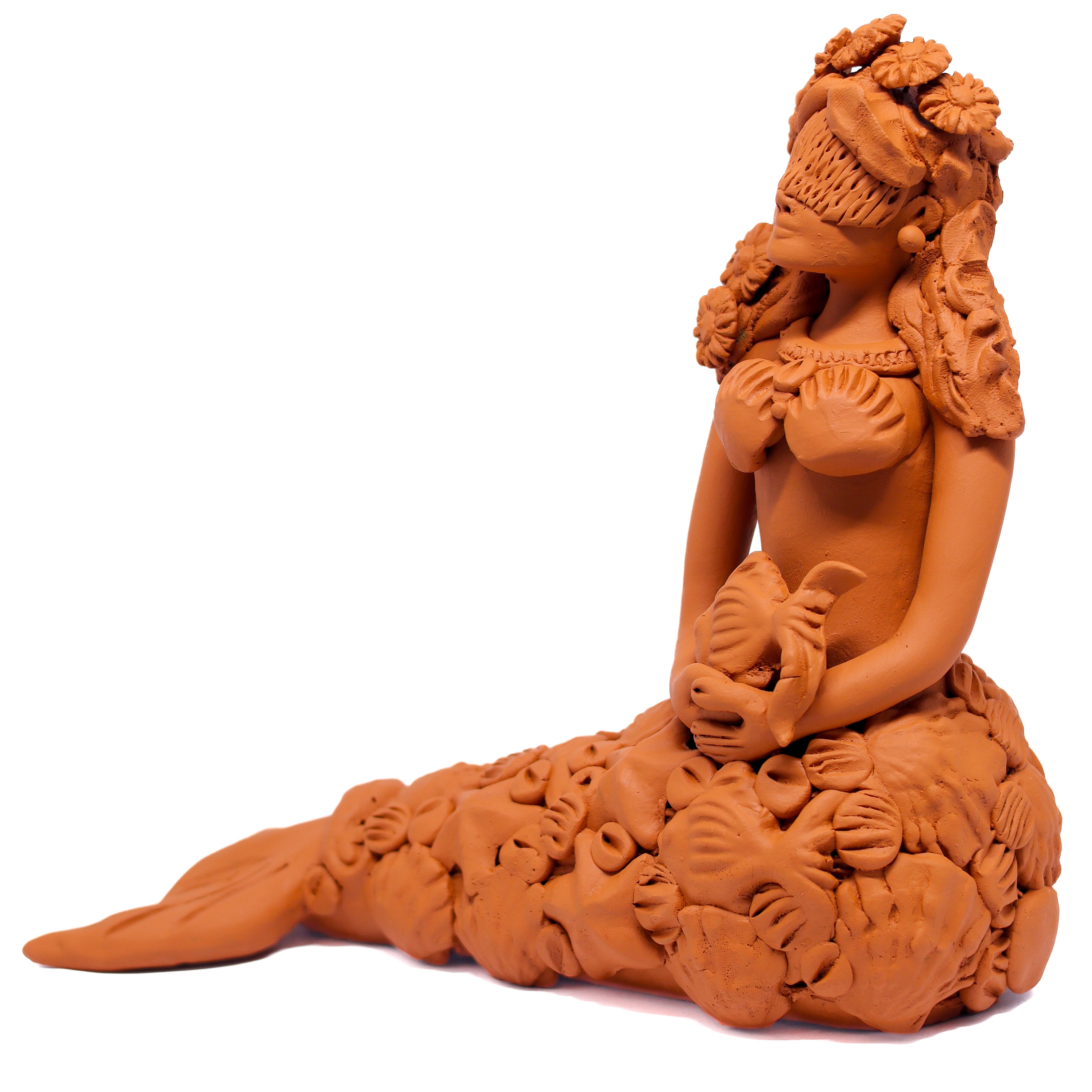 Escultura Sereia em Cerâmica 08