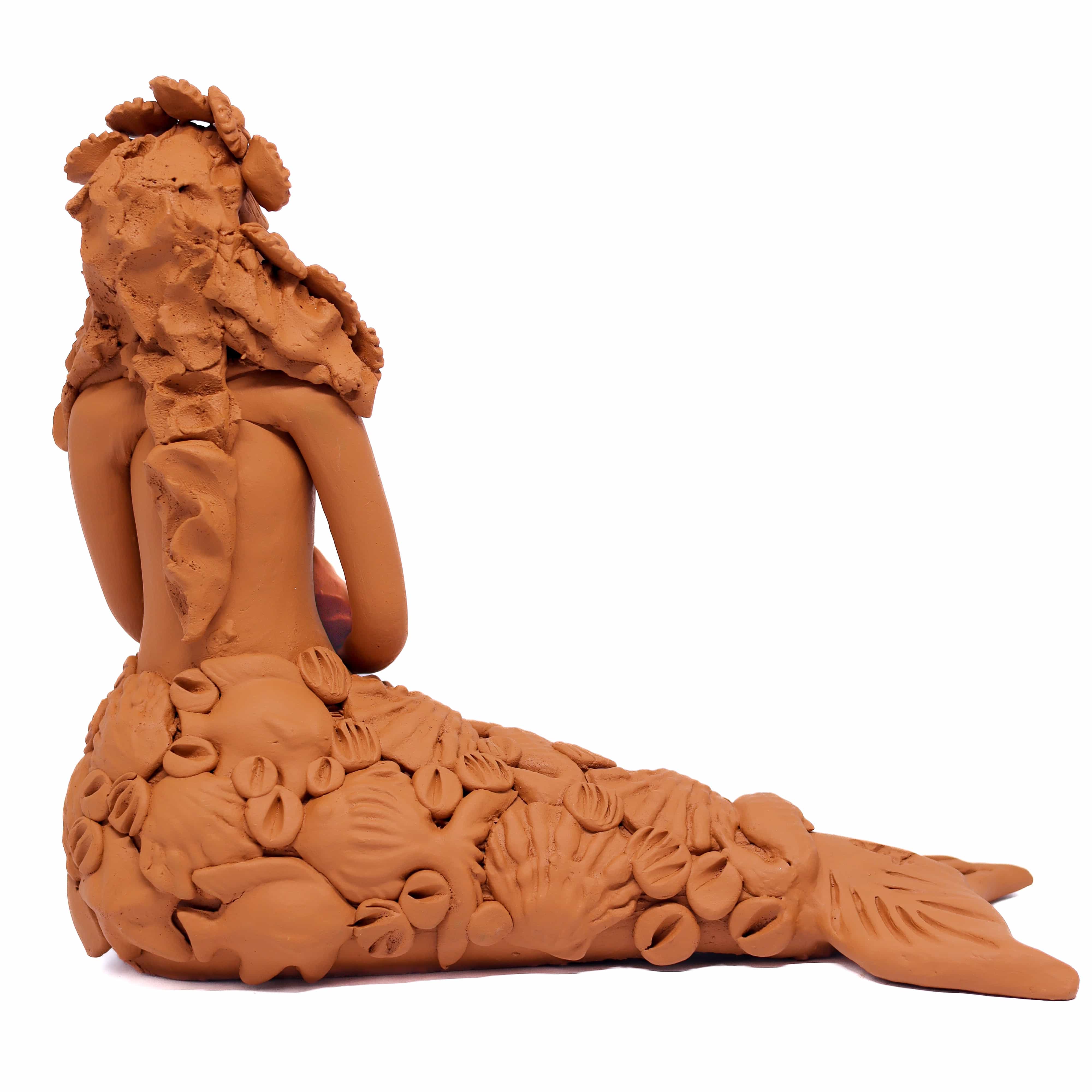 Escultura Sereia em Cerâmica 08