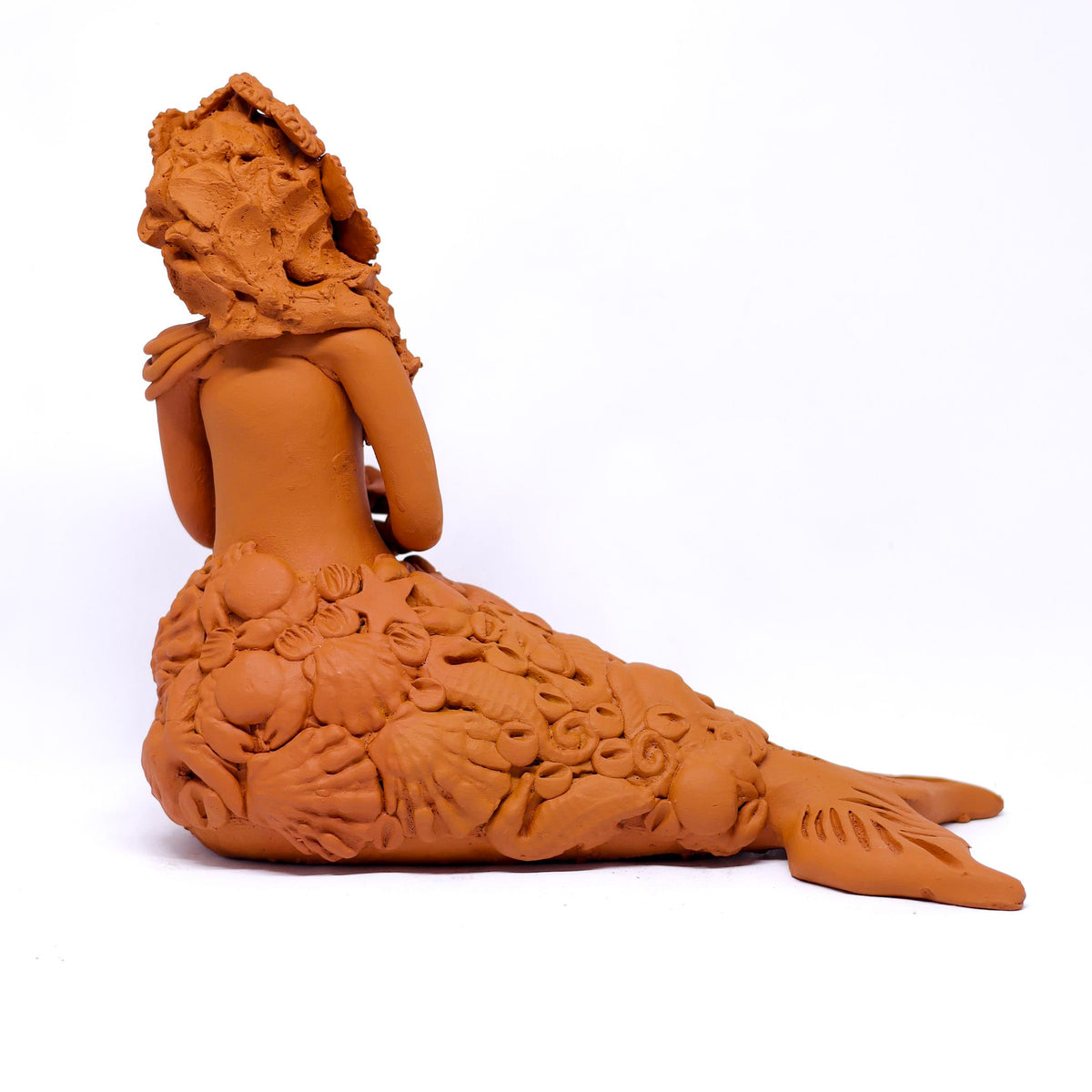 Escultura Sereia em Cerâmica