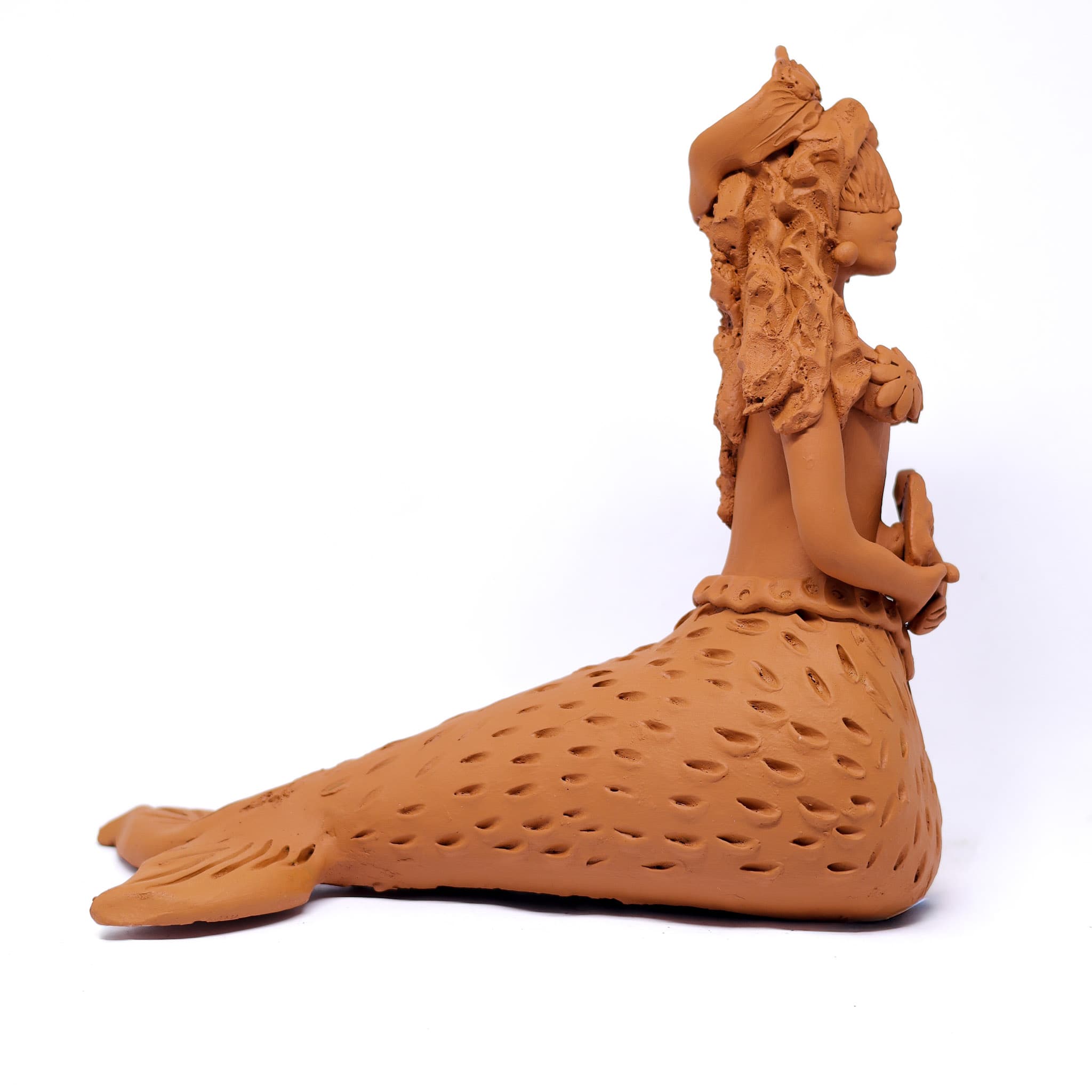 Escultura Sereia em Cerâmica