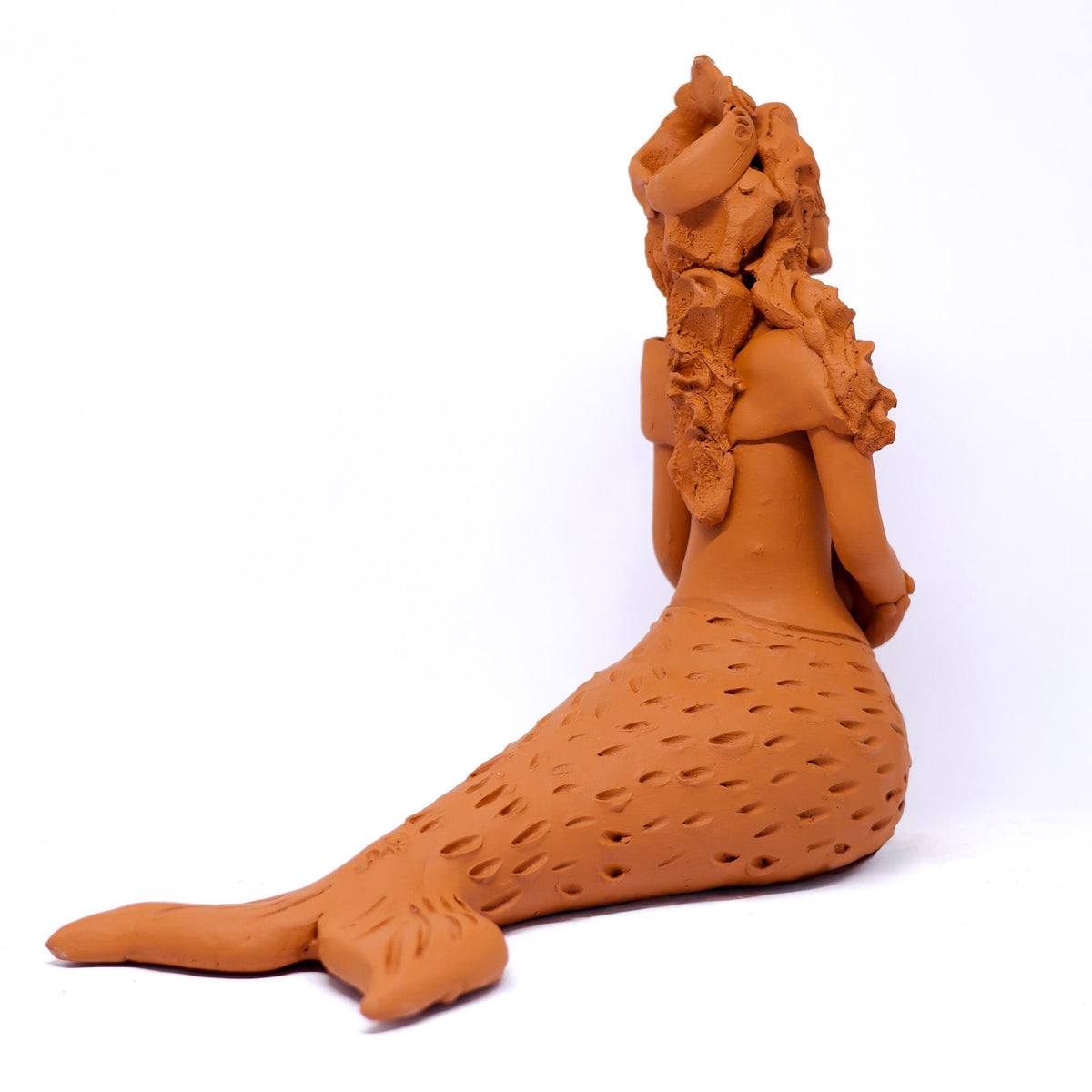 Escultura Sereia em Cerâmica