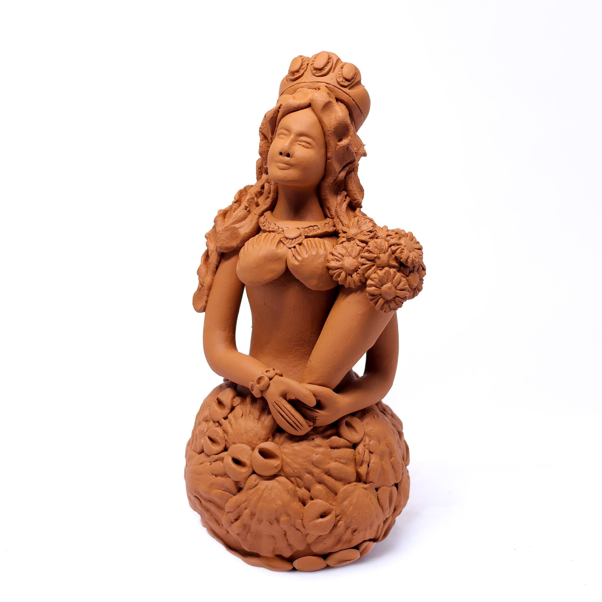 Escultura Sereia em Cerâmica