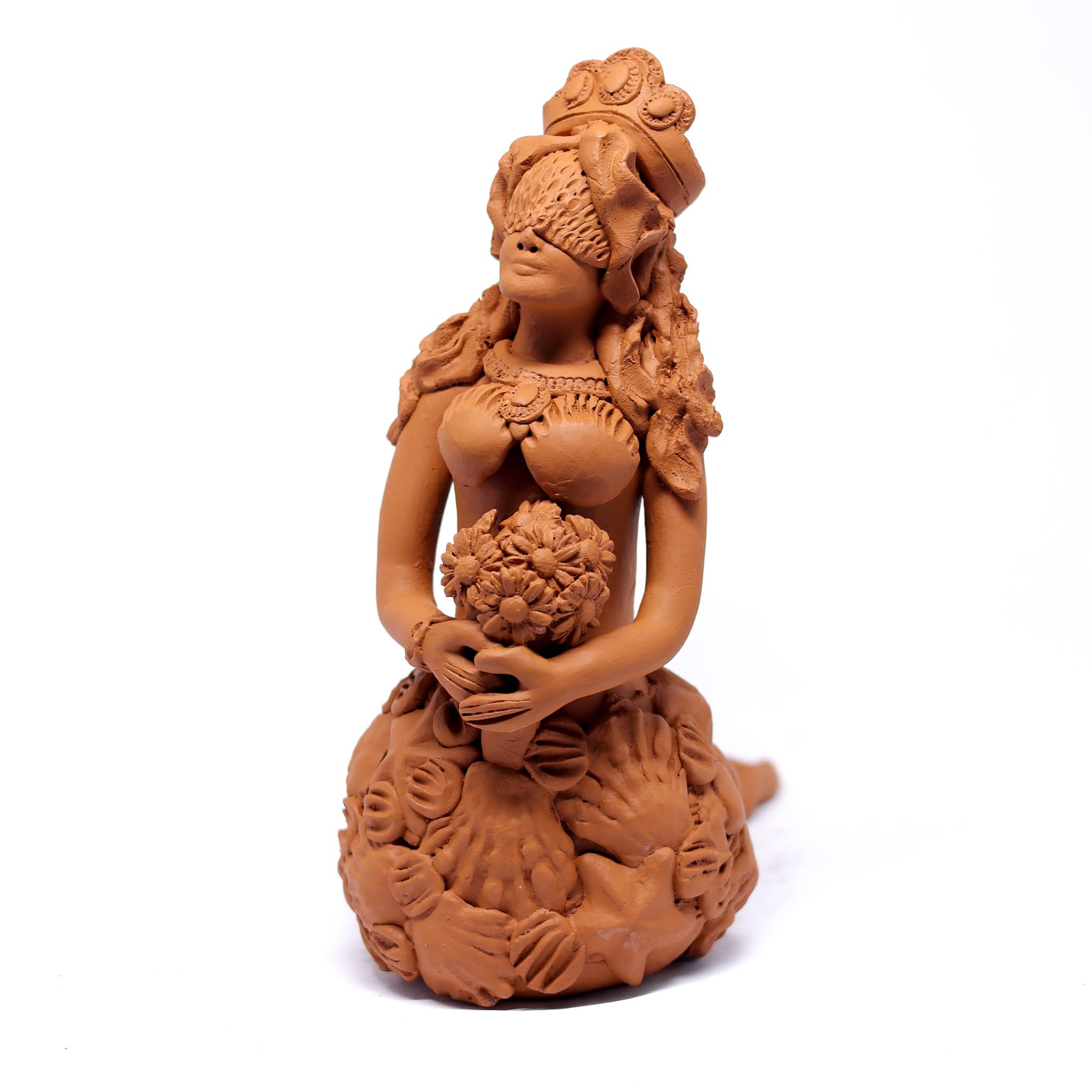 Escultura Sereia em Cerâmica