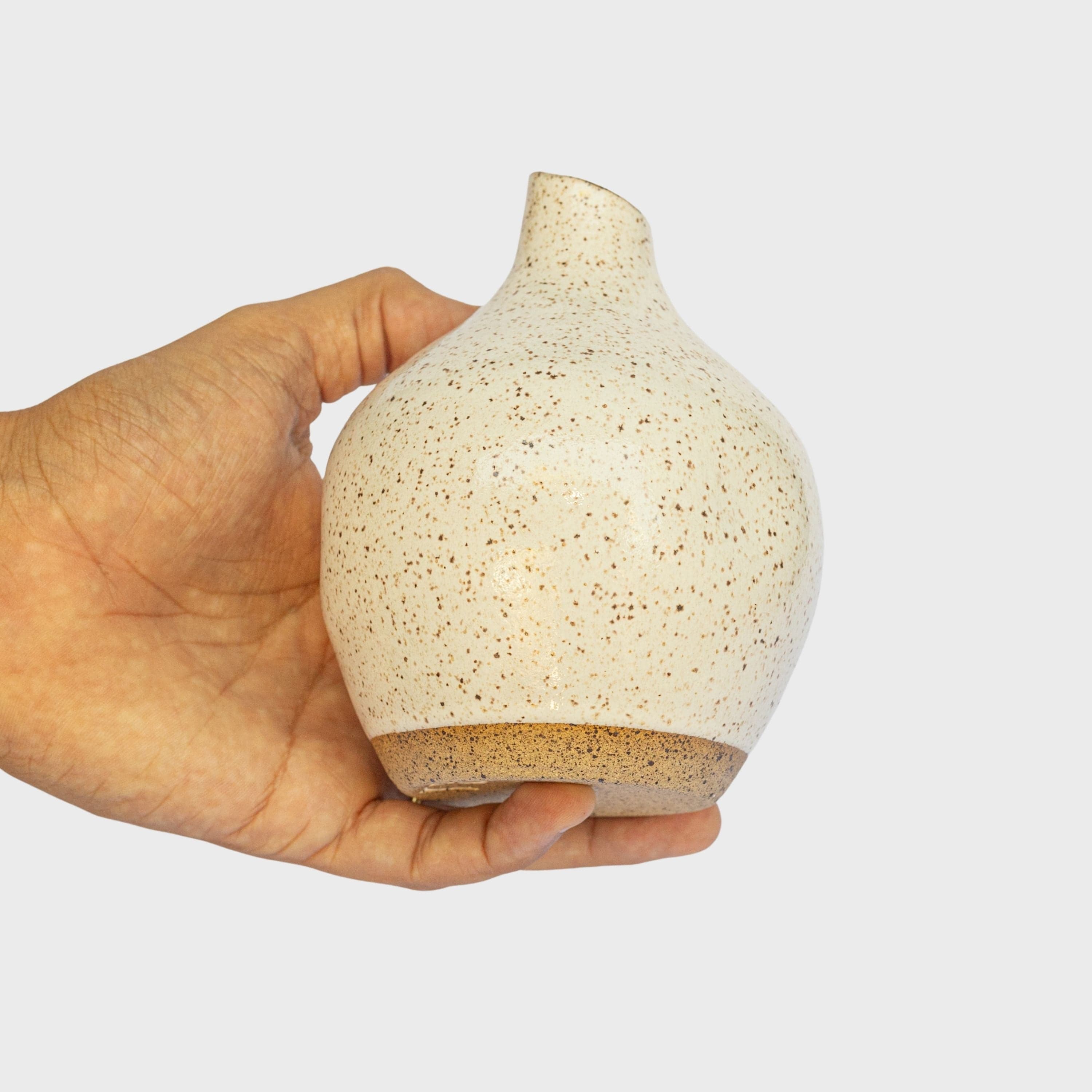 Jarrinho Porongo Branco em Cerâmica