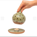 Luminária Porongo Verde em Cerâmica