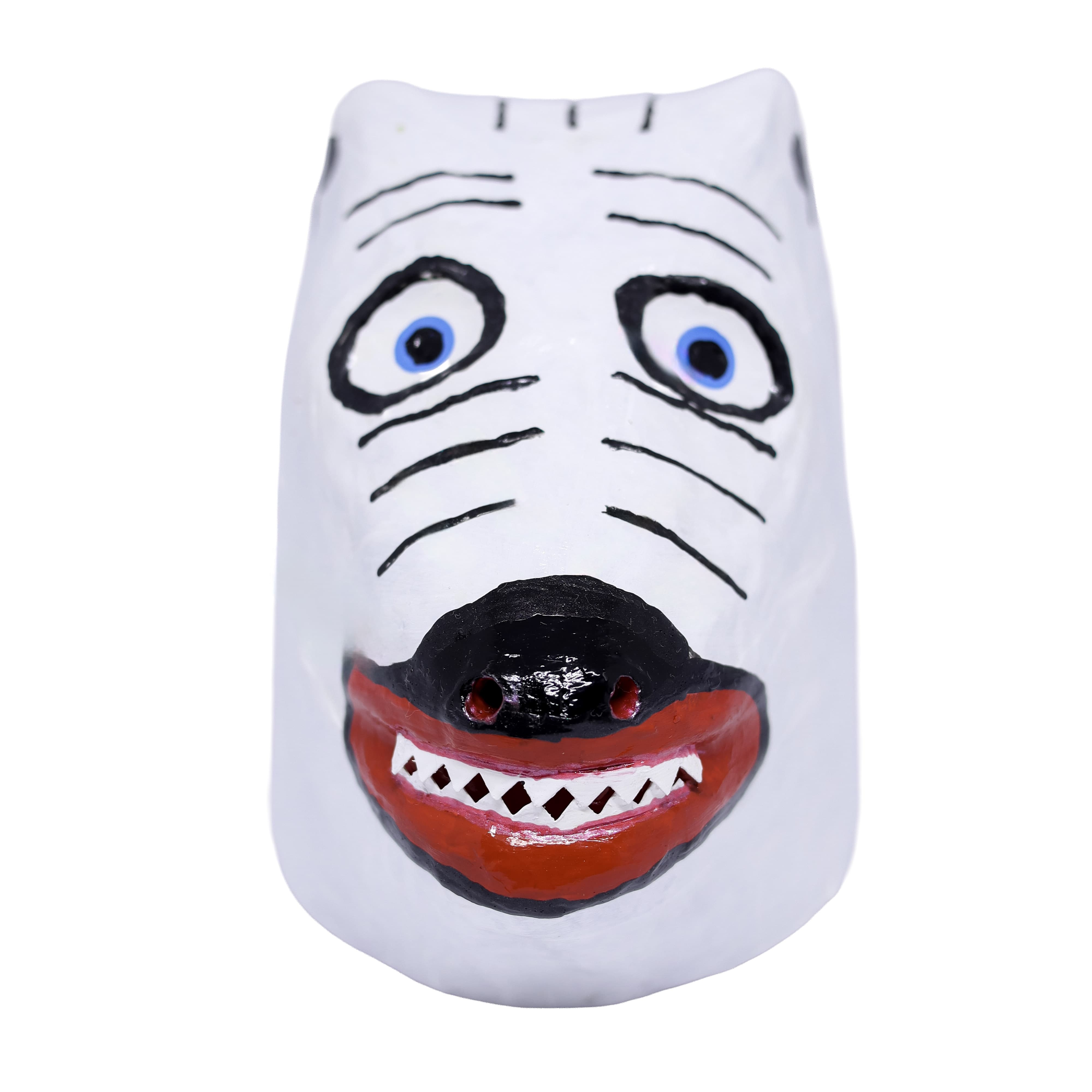 Mini La Ursa Papel Machê Branca 02