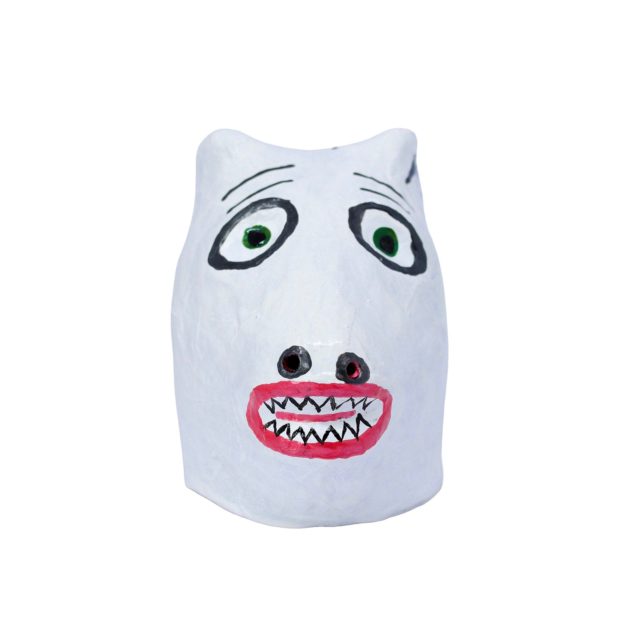 Mini La Ursa Papel Machê Branca 03